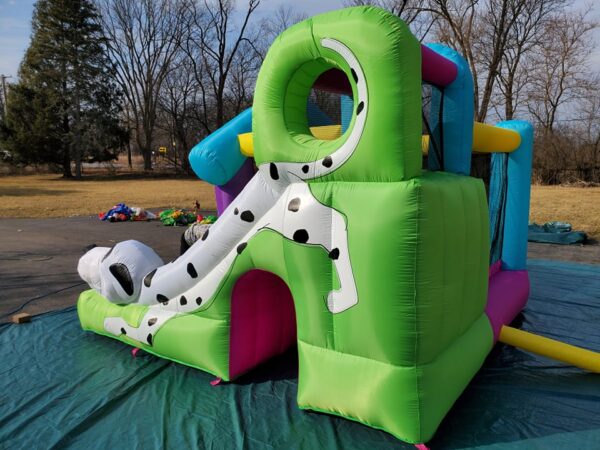 Poppy Bounce House back view Bounce house rental