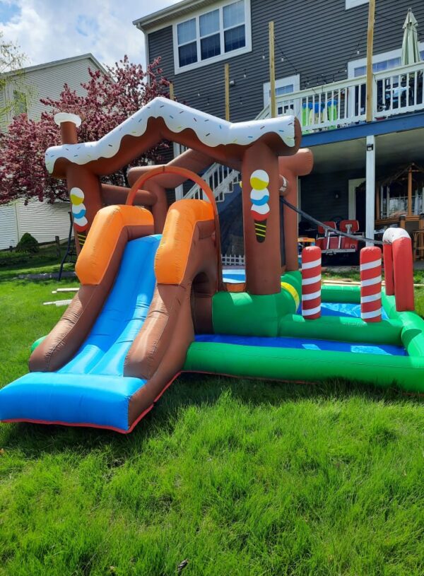 Candy House front view Bounce house rental