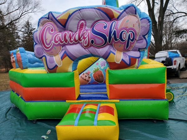 Candy Shop front Bounce house rental